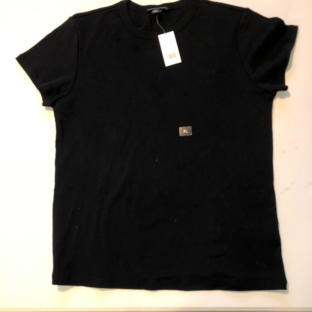 Banana Republic black tee women's no pocket crew neck size XL